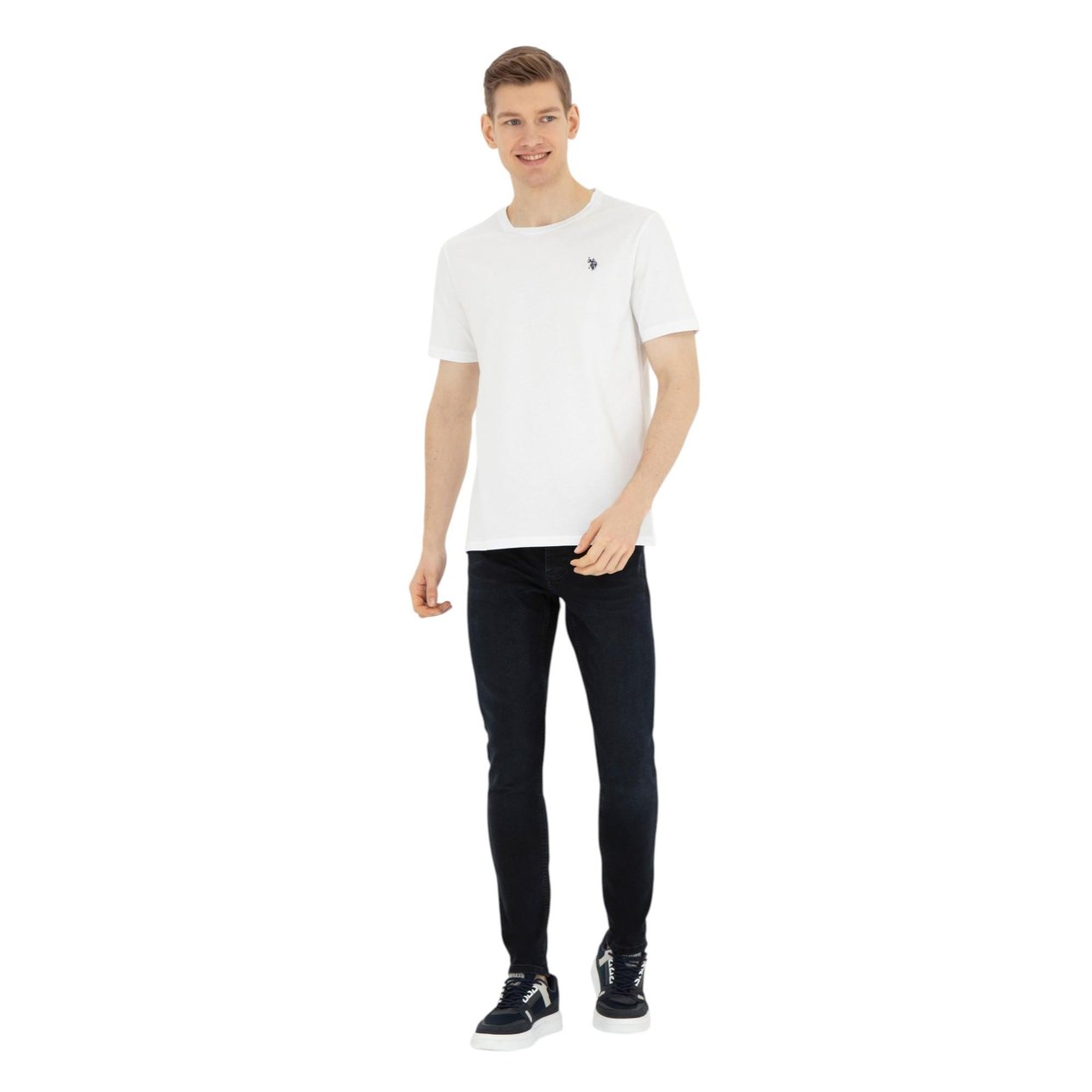 Erkek Bisiklet Yaka Basic T-shirt