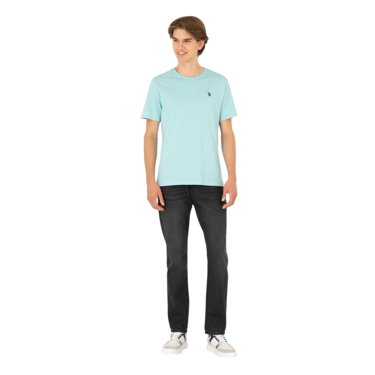 Erkek Bisiklet Yaka Basic T-shirt