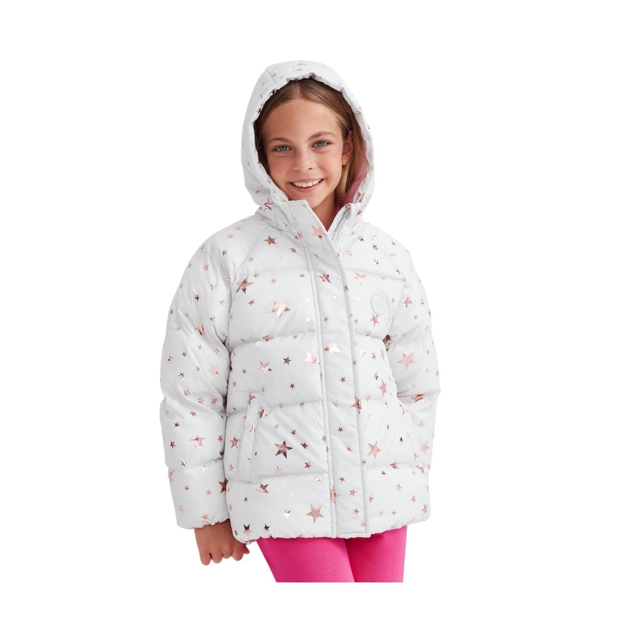 G Outerwear Padded Jacket Büyük Kız Çocuk Gri Mont Sk232042-032