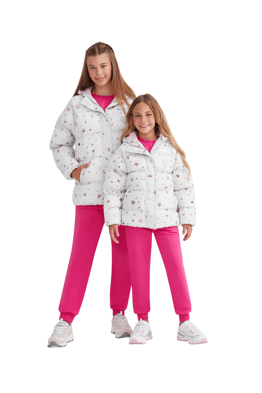 G Outerwear Padded Jacket Büyük Kız Çocuk Gri Mont Sk232042-032