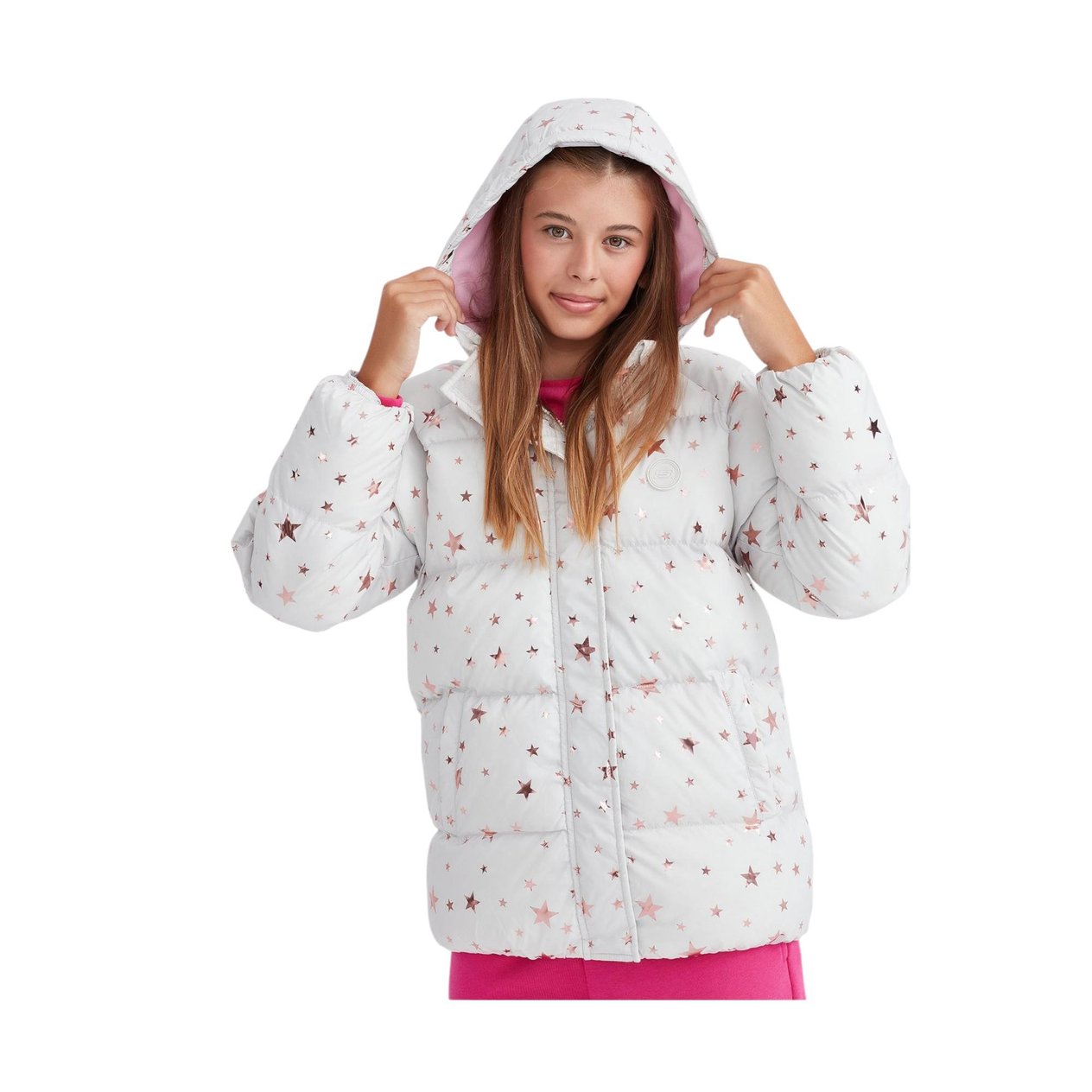 G Outerwear Padded Jacket Büyük Kız Çocuk Gri Mont Sk232042-032
