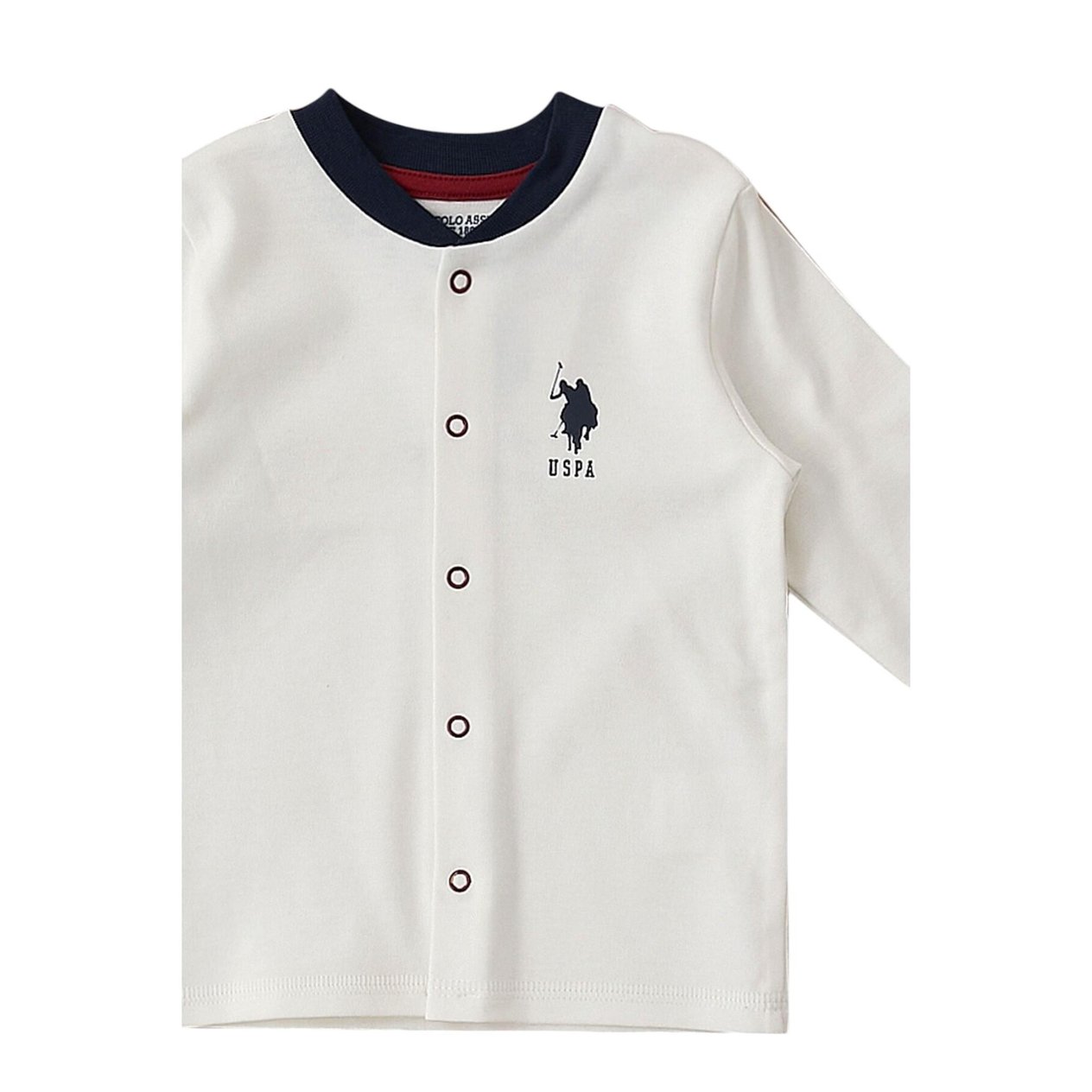 Krem Çıtçıtlı Uspa Desen Bebek 3'lü Takım