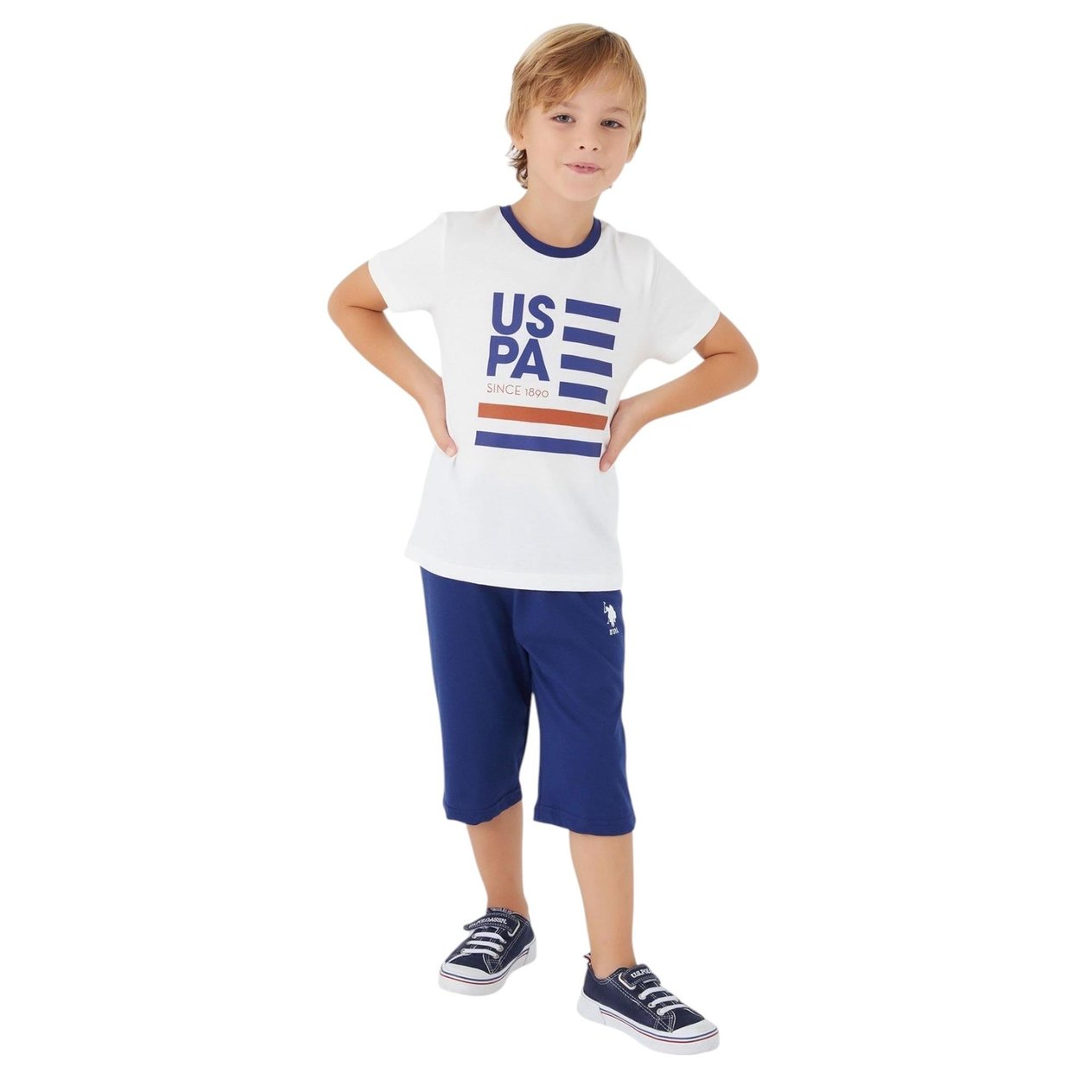Lacivert Erkek Çocuk Bermuda Takım US1345-G