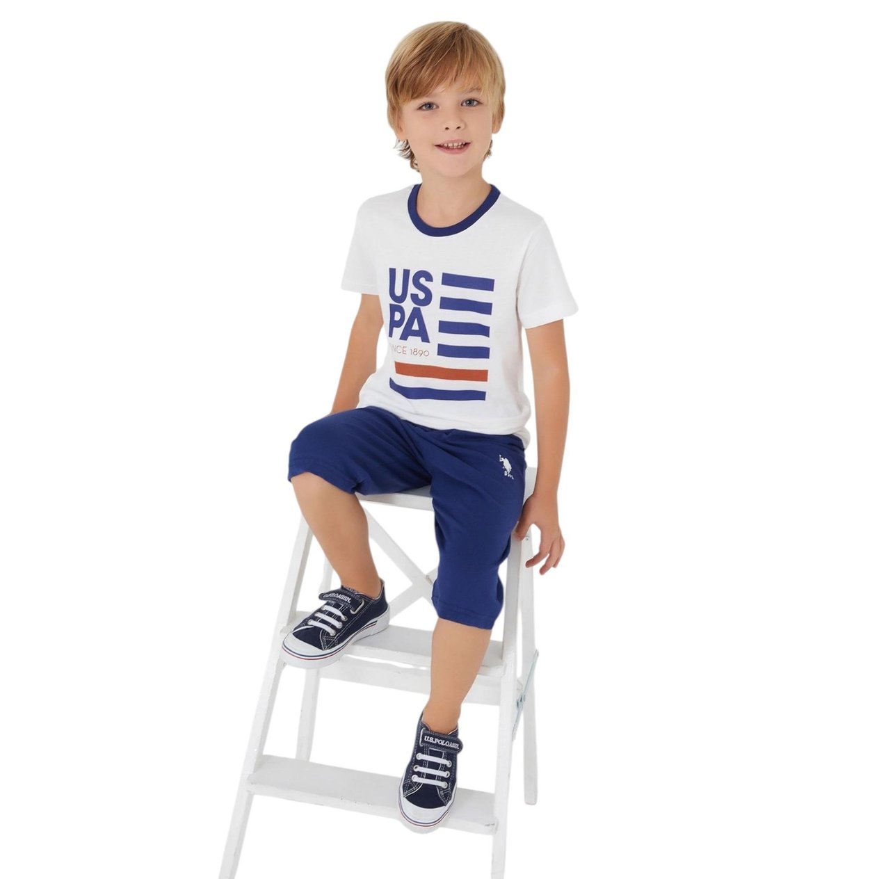 Lacivert Erkek Çocuk Bermuda Takım US1345-G