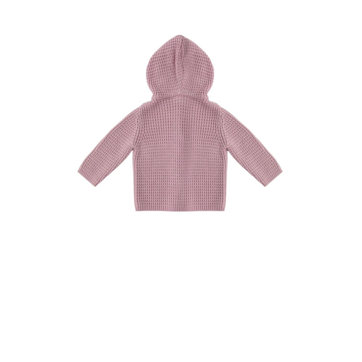 Pembe Kapüşonlu Bebek Bebek Hırka