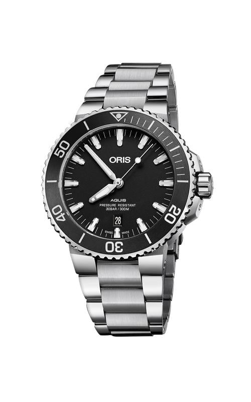 Oris 01 733 7730 4154 07 8 24 05PEB Aquis Erkek Kol Saati