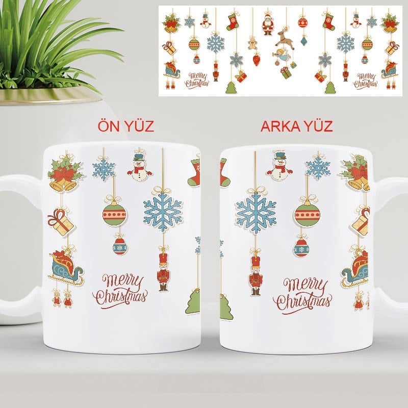 Yılbaşı Tasarımlı Kupa BardaklarHB1112