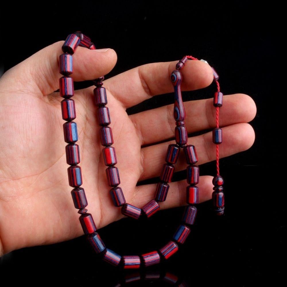 Kapsül Kesim Sistemli Kâfur Ağacı Model TesbihNatural Wood Rosary