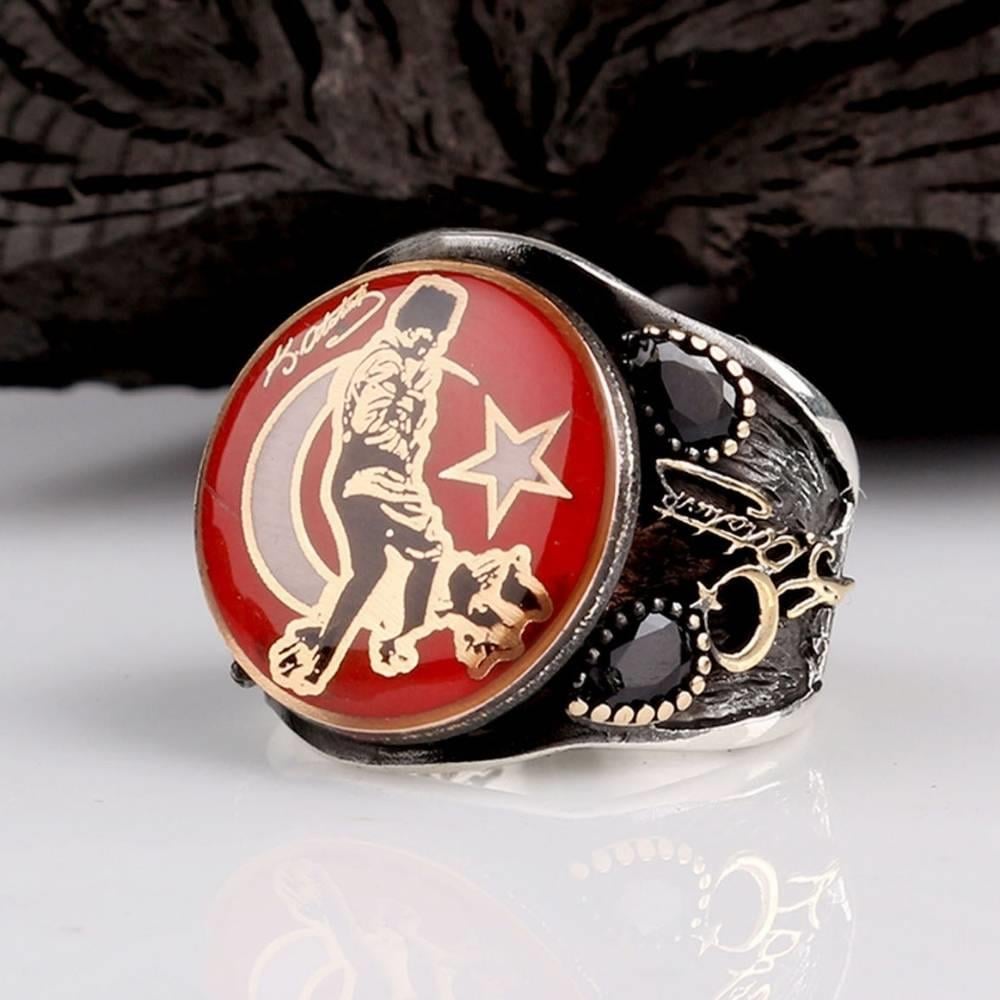 Mustafa Kemal Atatürk İmzalı Gümüş YüzükAtaturk Ring