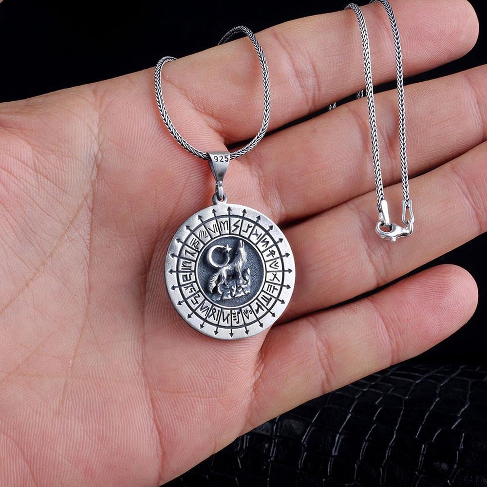 Savaşçı Bozkurt Gümüş Yüzük & Kolye Kombini