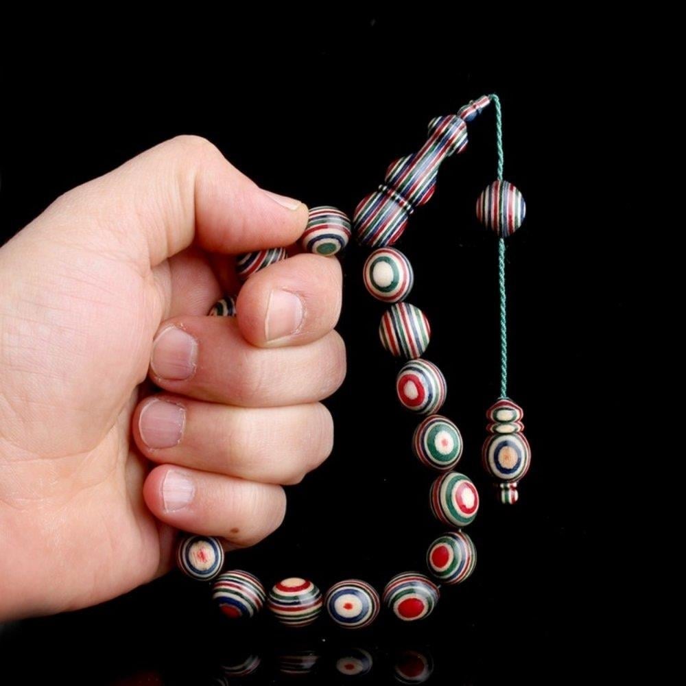 Sistemli Kâfur Ağacı 17'li Efe Maskot Model TesbihDoğal Ağaç Tesbih