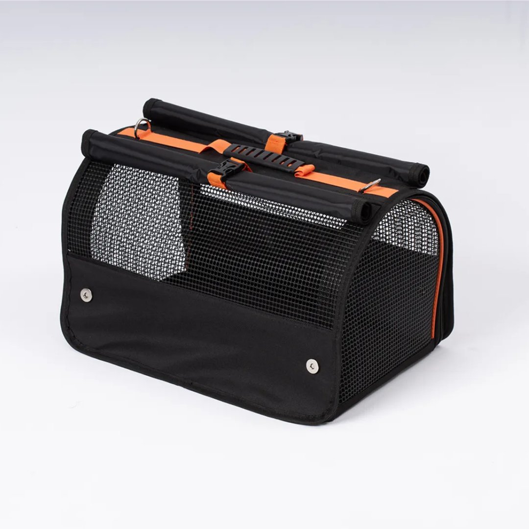 Reyo Brave Paws Flybag Plastik Yırtılmaz Fileli Kedi Ve Köpek Taşıma Çantası Seyahat Çantası Siyah 45x25x26cm
