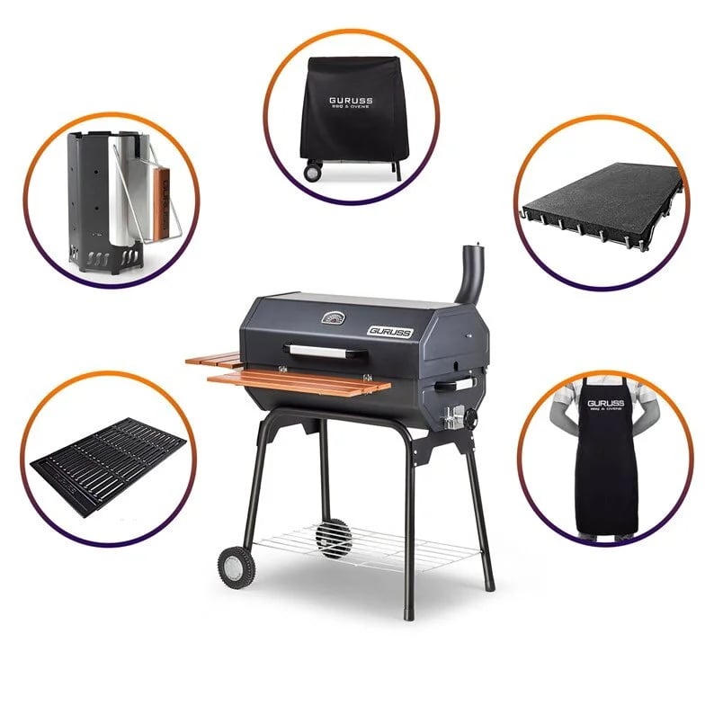 Guruss Cg-075 Kömürlü Barbekü Mangal Tam Set