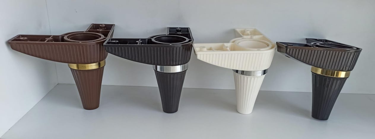 Liz 14cm Line Kulaklı Plastik Mobilya Ayak 