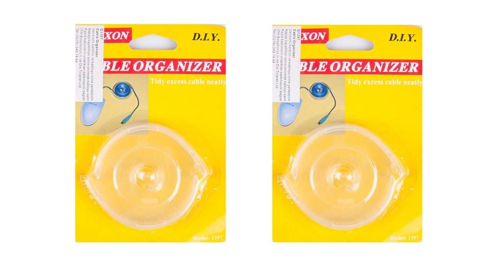 Kablo Düzenleyici Toparlayıcı Aparat 2 Adet 6x6x1cm