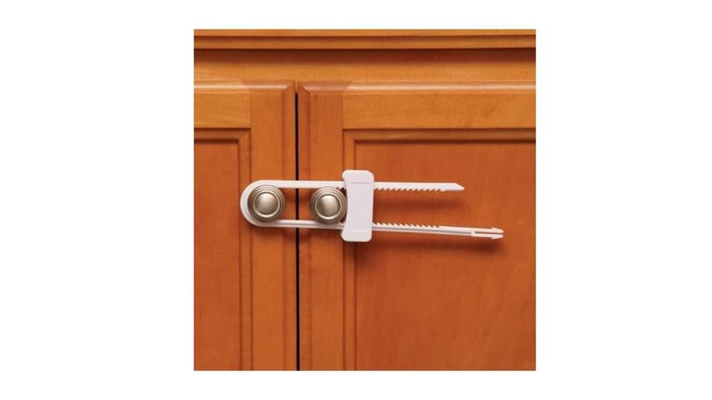 Raylı Çekmece Dolap Kilidi Çocuk Güvenlik Koruma Kilit 2 Adet 22x4x0,4cm