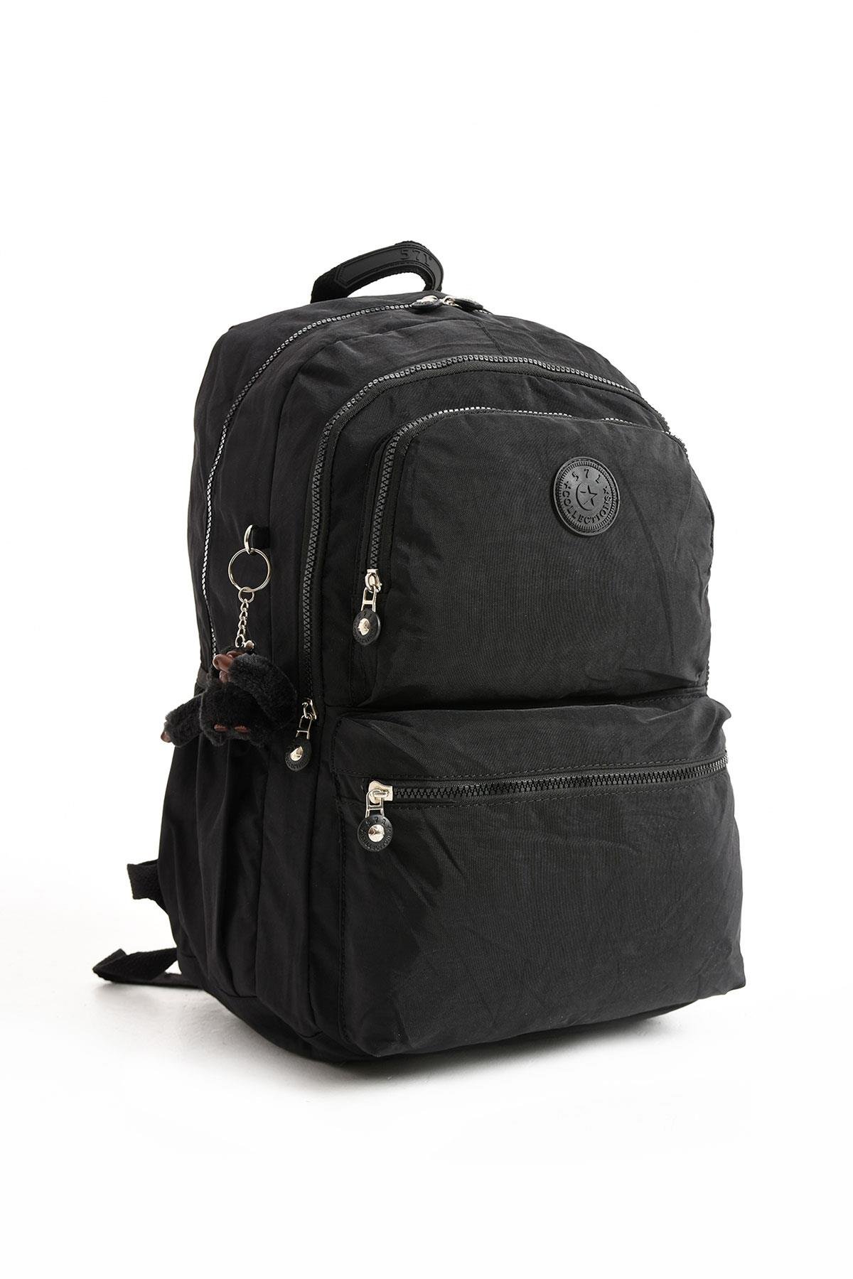 Ultra Hafif Sırt Çantası Okul Seyahat Unisex Siyah (Model: 571-1C) 