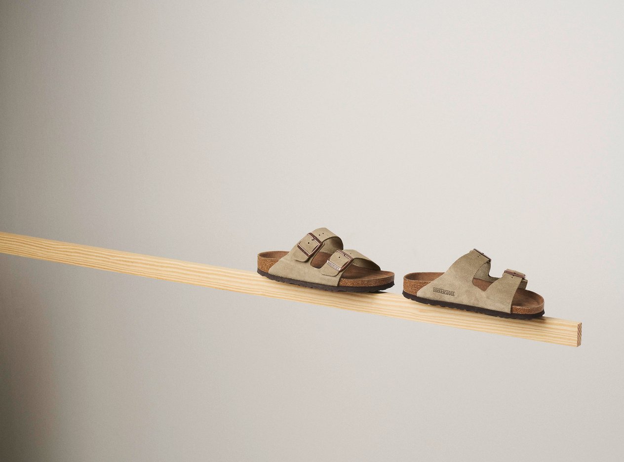 Birkenstock Arizona SFB VL Erkek Terlik 951303-Taupe