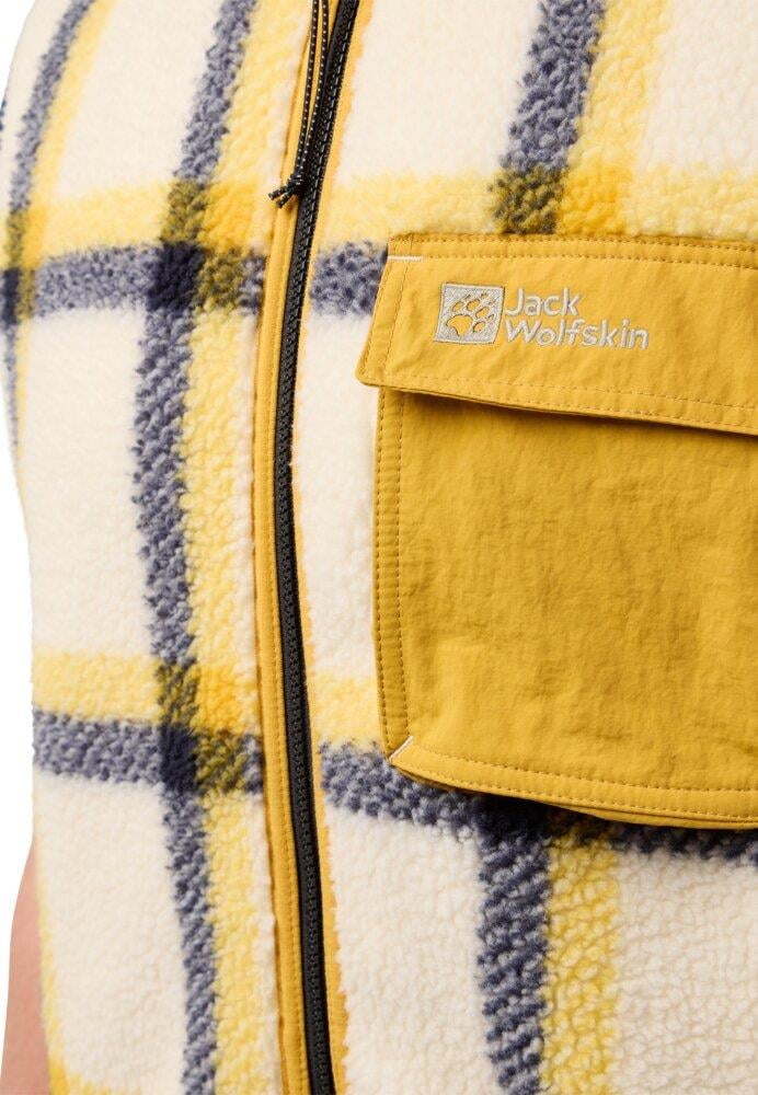 Jack Wolfskin Felslicht Check Vest M Erkek Yelek A60061-A0028 Panna Cotta