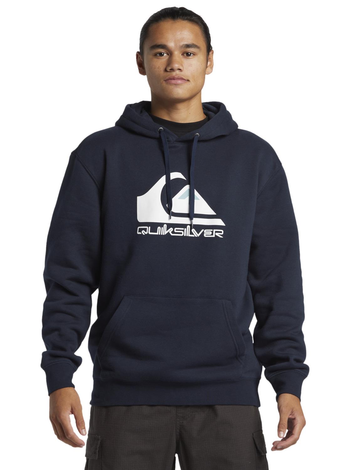 Quiksilver Big Logo Hoodie Erkek Sweatshirt AQYFT03356-NA0 Dark Navy
