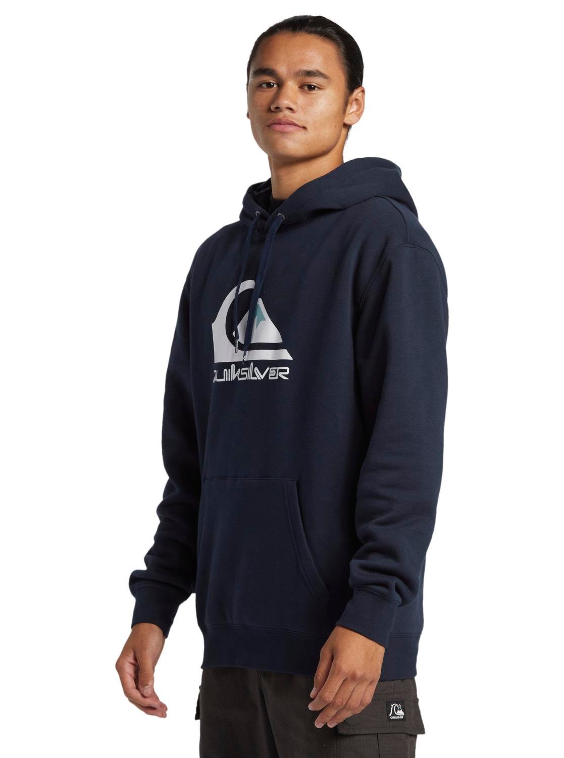 Quiksilver Big Logo Hoodie Erkek Sweatshirt AQYFT03356-NA0 Dark Navy