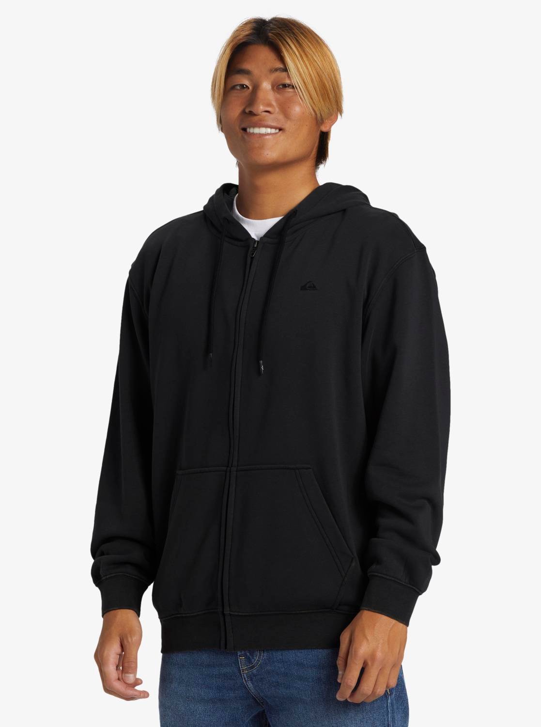 Quiksilver Salt Water Zip Hoodie Erkek Sweatshirt AQYFT03330-KVJ0 Black