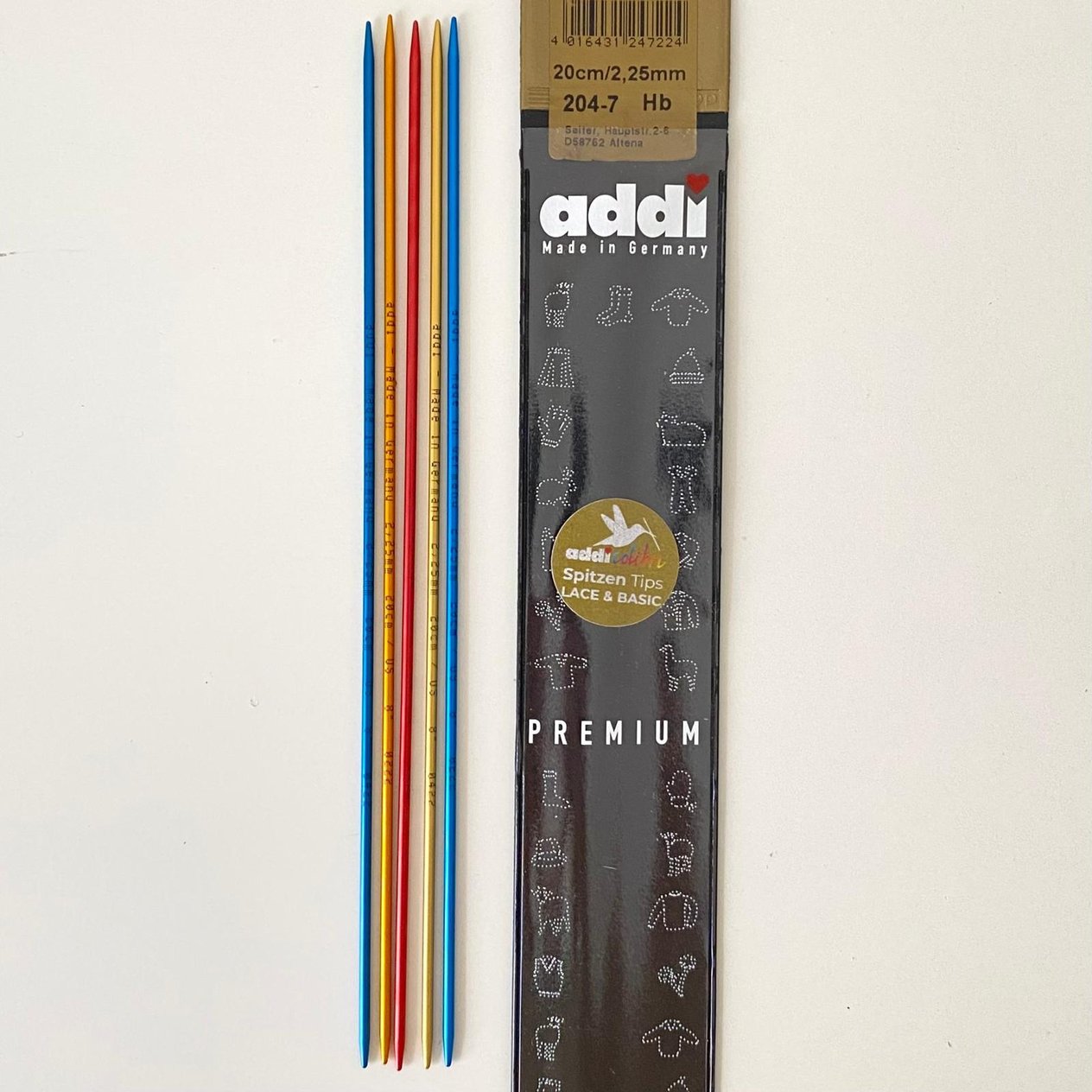 Addi 20 Cm 5' li Renkli Çorap Şişi 204-7  2.25 Mm