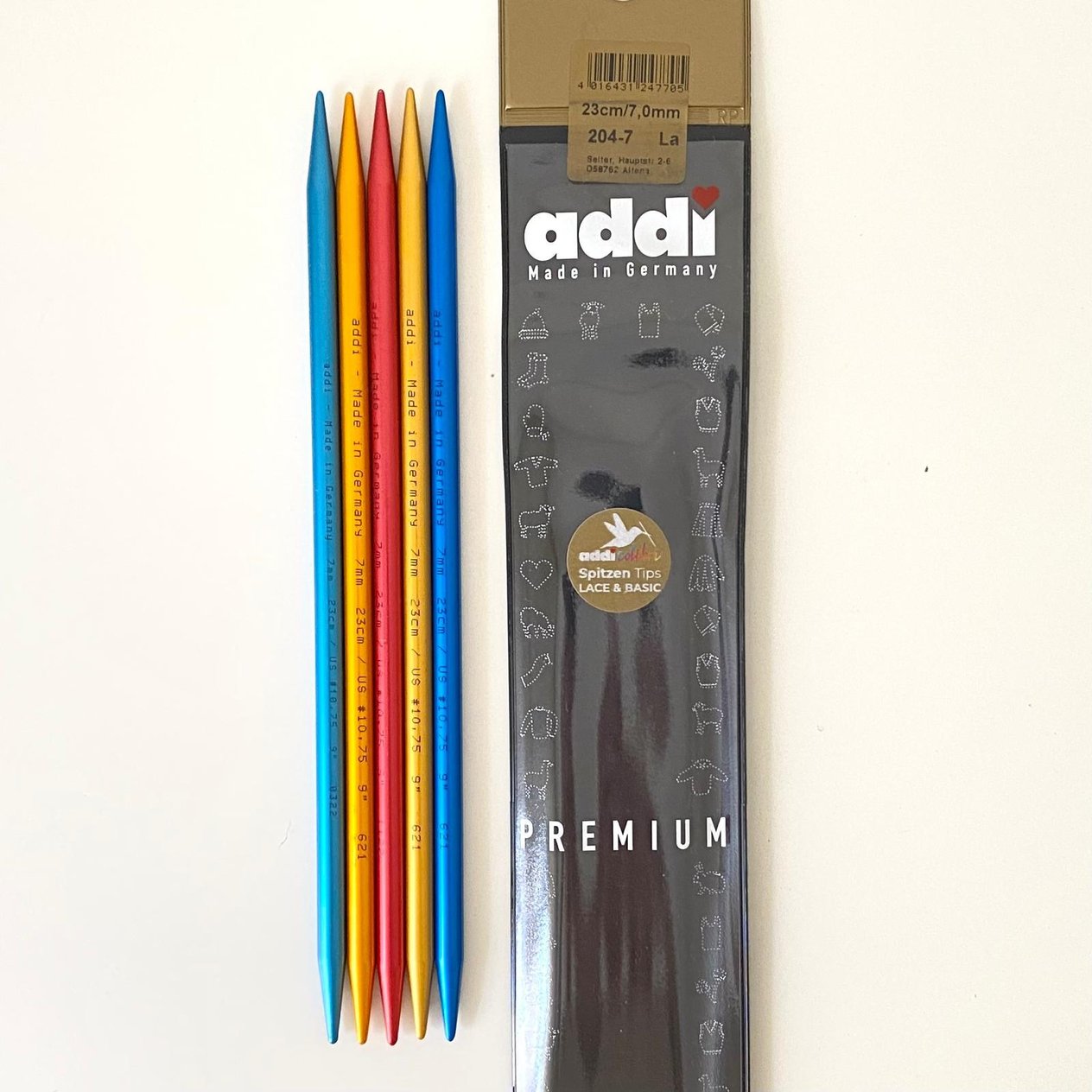Addi 20 Cm 5' li Renkli Çorap Şişi 204-7  7 Mm
