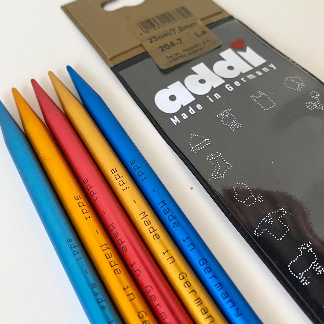 Addi 20 Cm 5' li Renkli Çorap Şişi 204-7  7 Mm