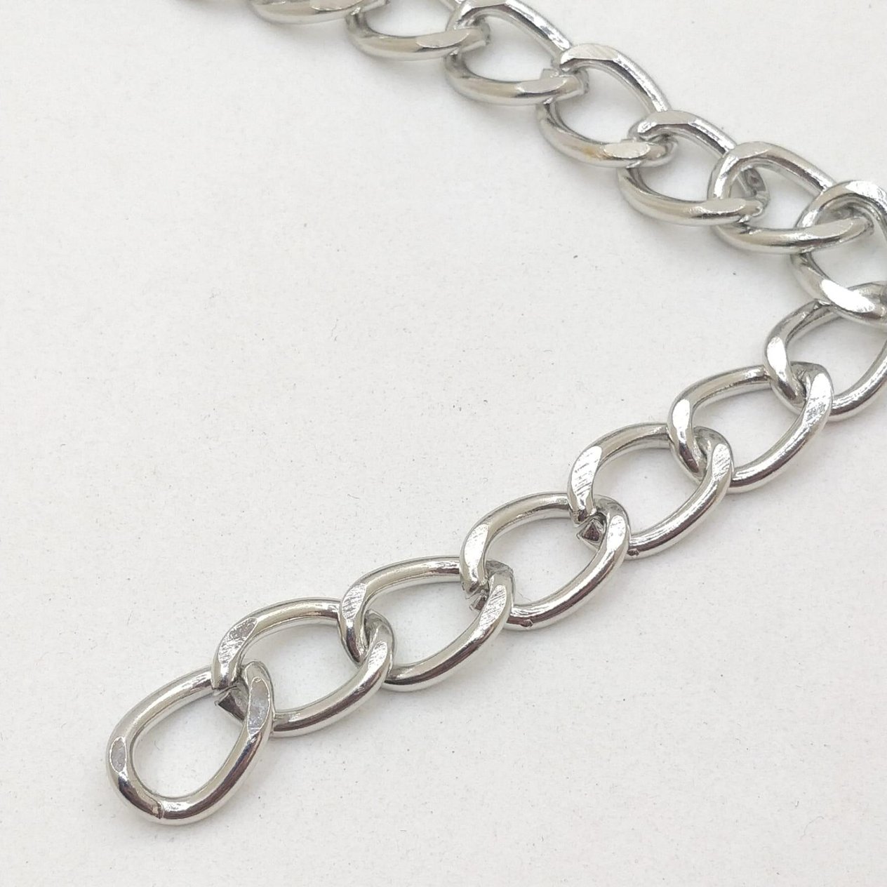 Metal Çanta Zincir 13 Mm 1 Metre Gümüş