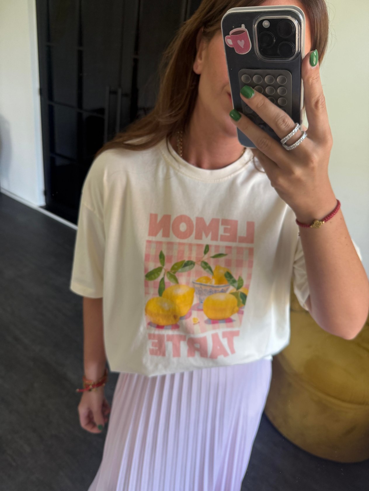 Lemon Yazılı , Bej T-shirt