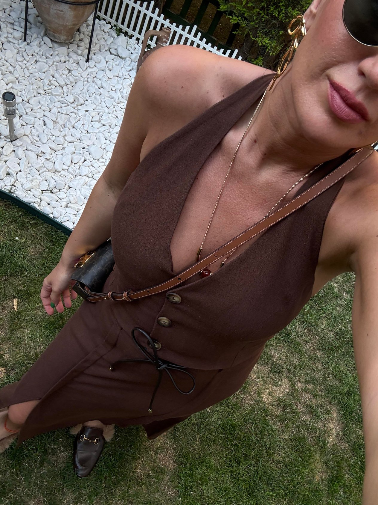 Acı Kahve Orijinal Model , Deri Kemerli , Premium , Yelek & Etek Takım