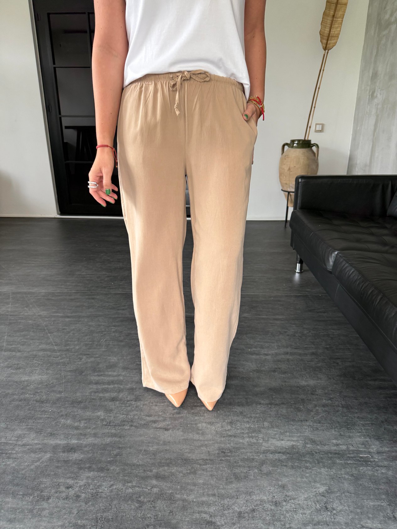 Orijinal Marka , Tencel Modal , Bej Pantolon