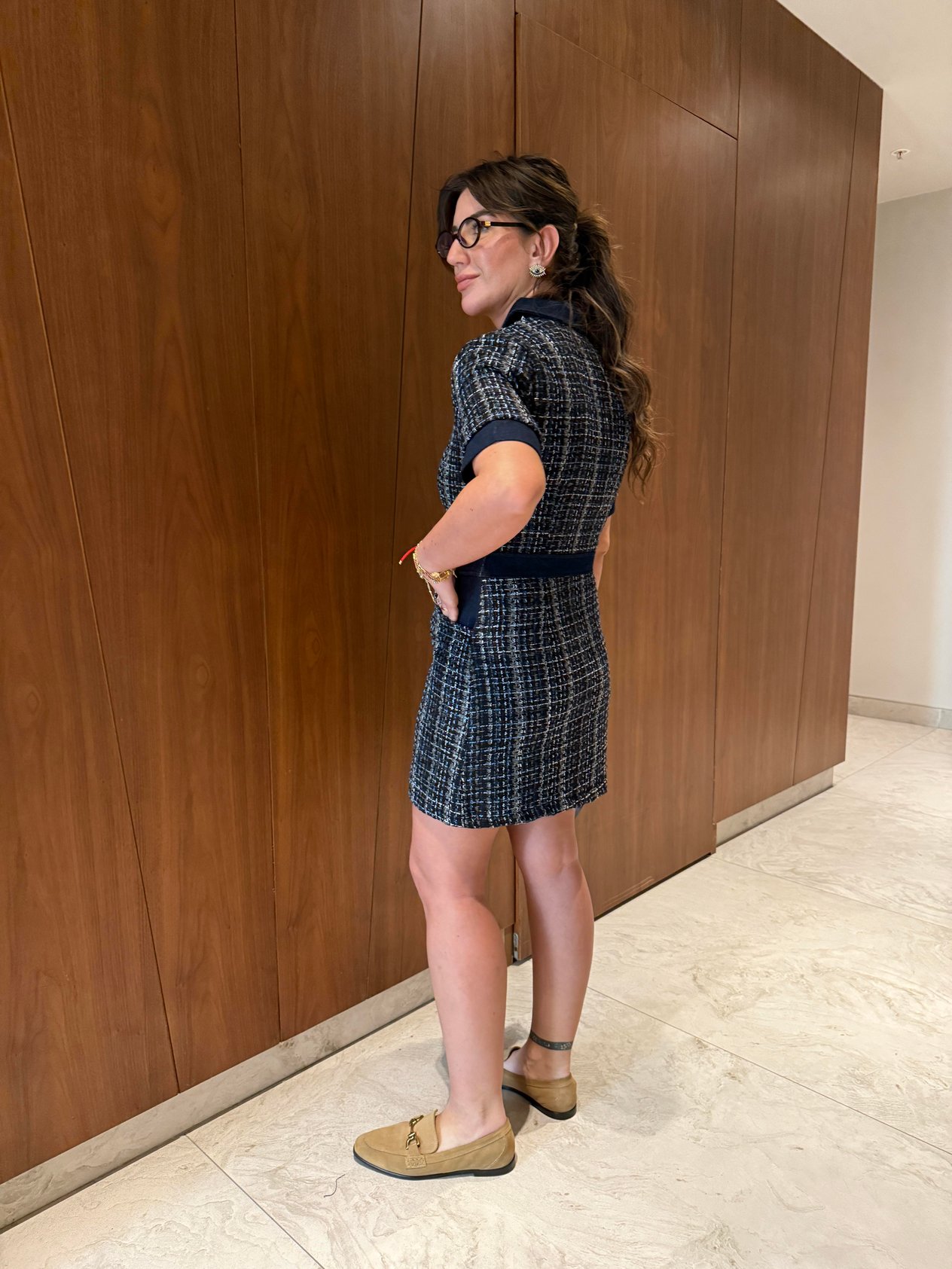 Orijinal Model Denim Tüvit Mix Elbise 