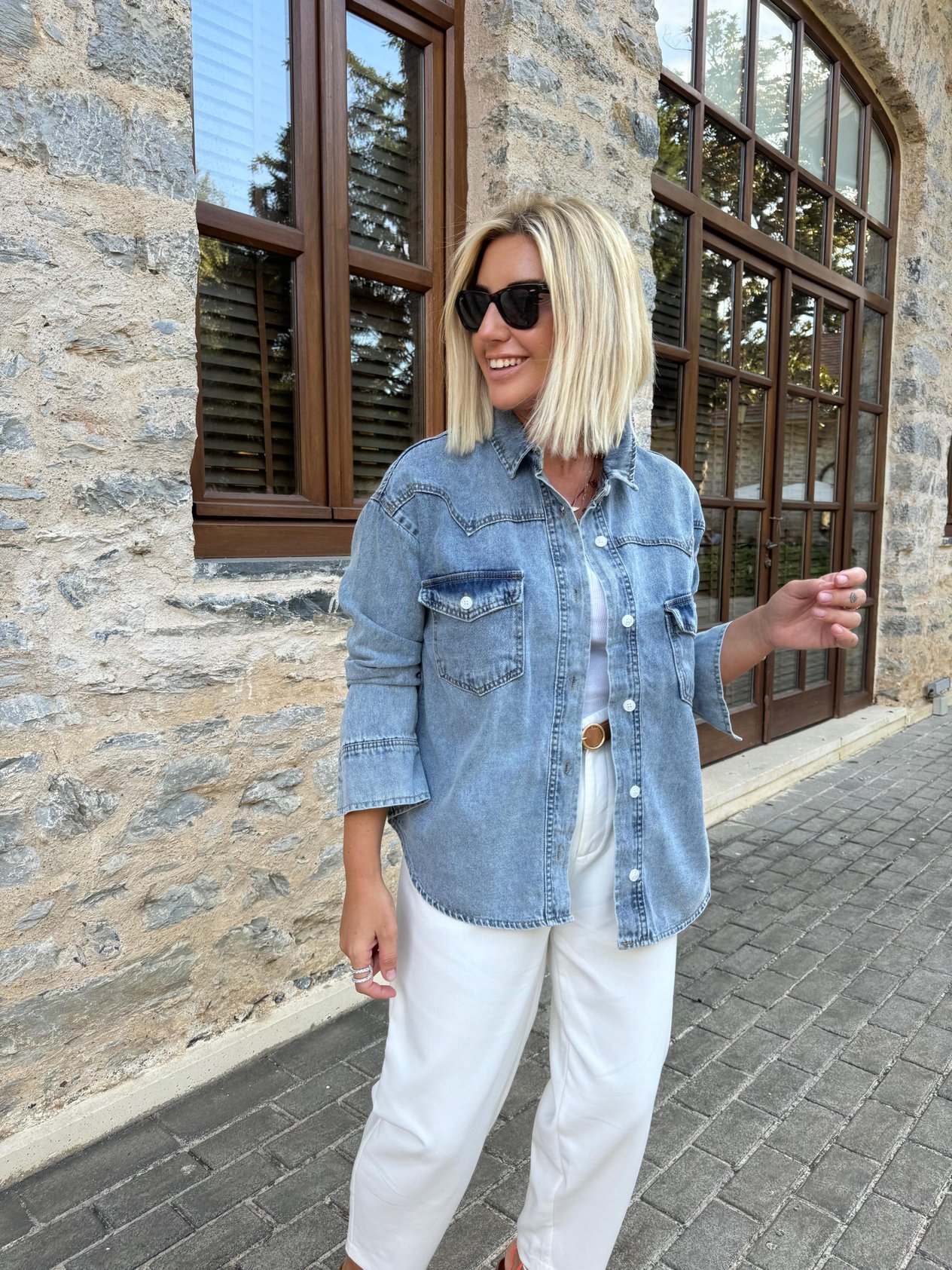 Cepli Jean Gömlek