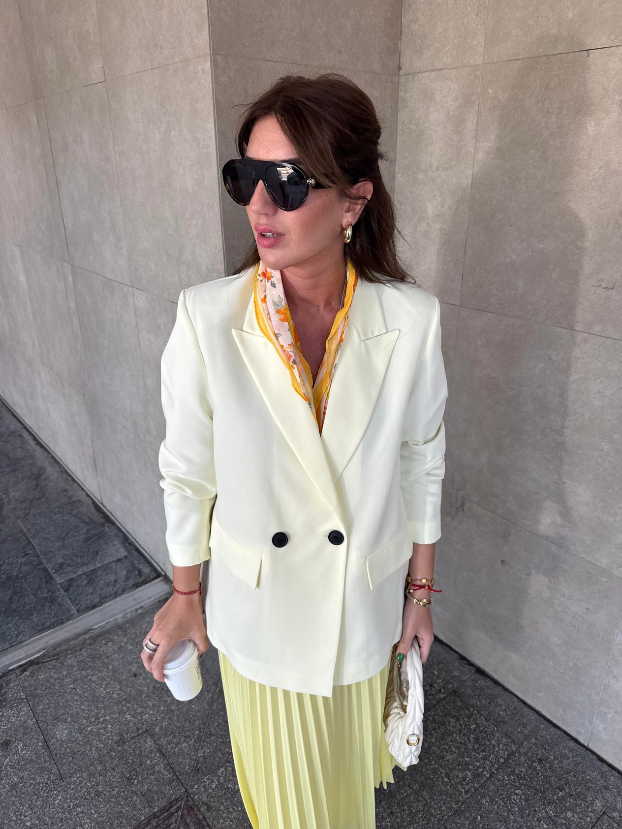 Tereyağ Sarısı , Premium Blazer Ceket