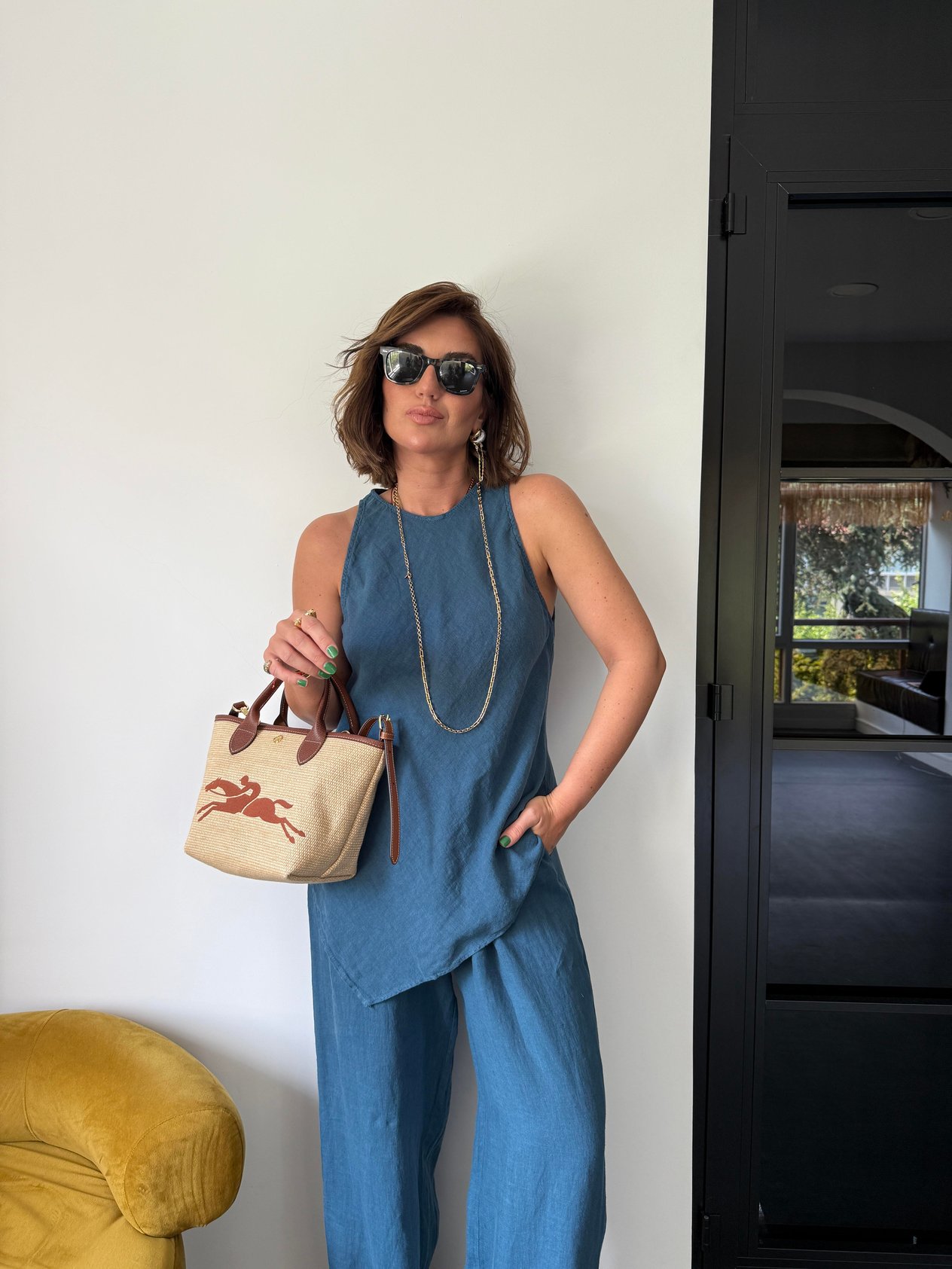 %100 Cotton , İndigo , Premium , Keten Takım