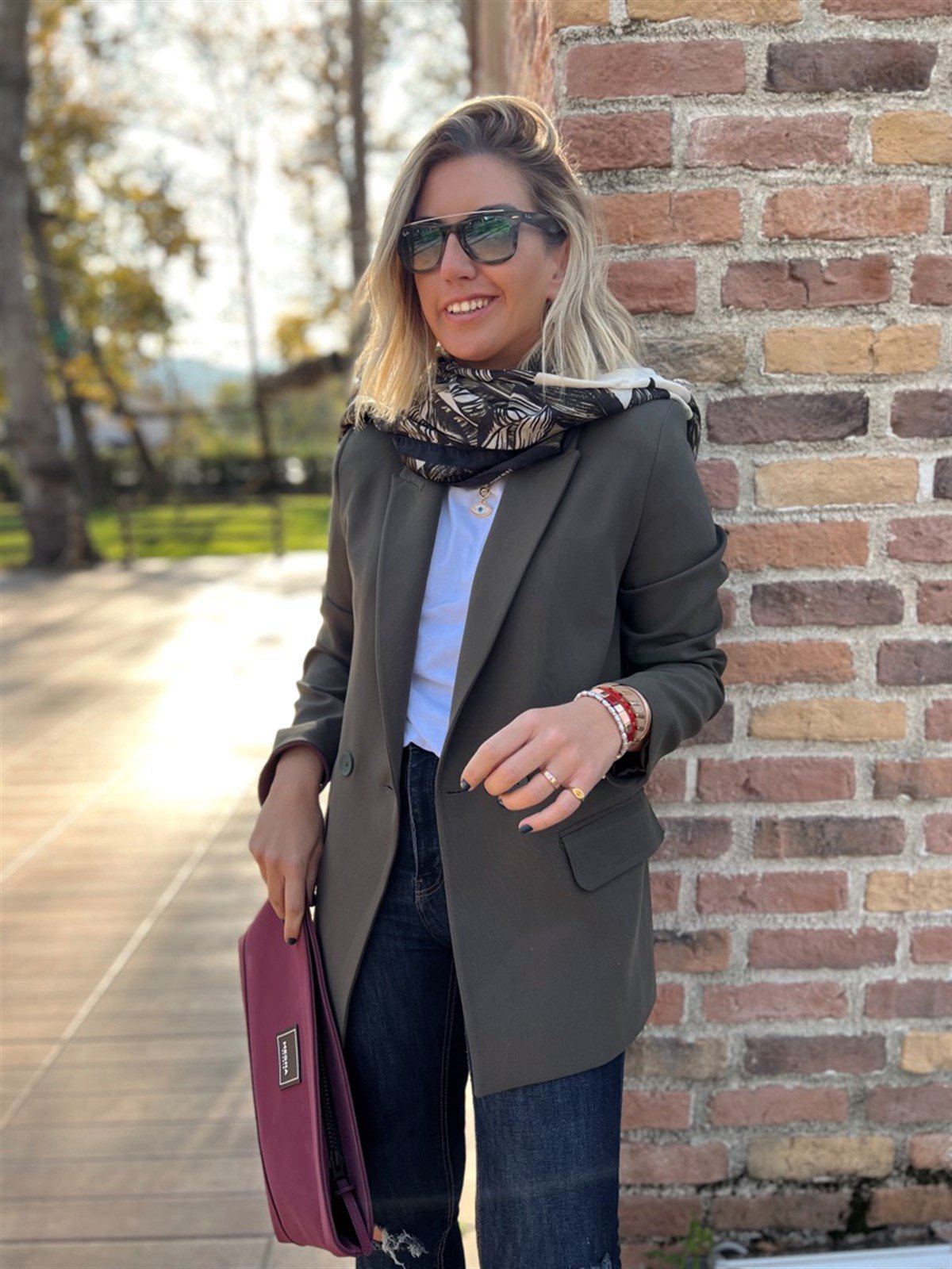 Haki Blazer Ceket