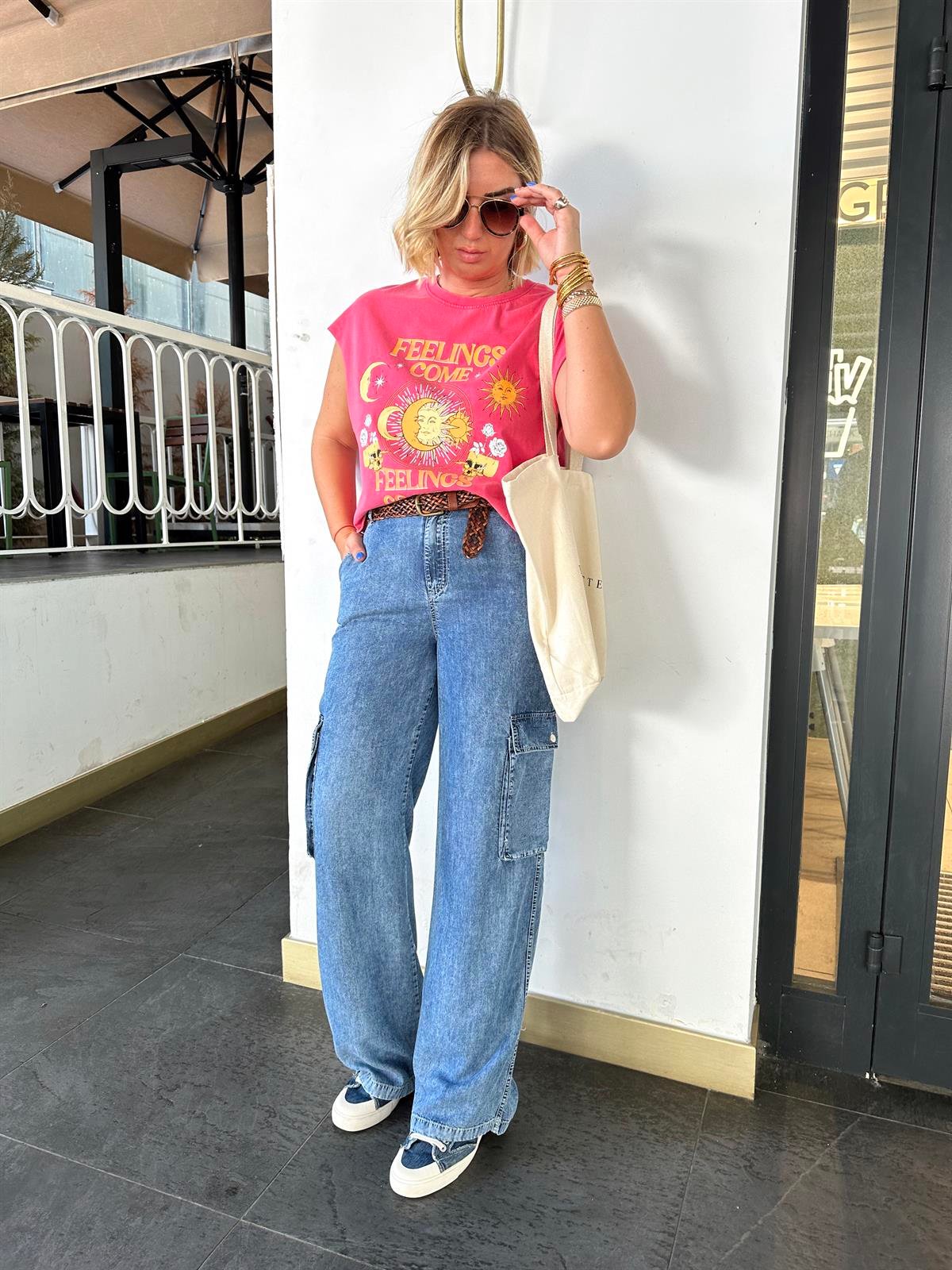 Kargo Model YIkamalı Tencel Jean
