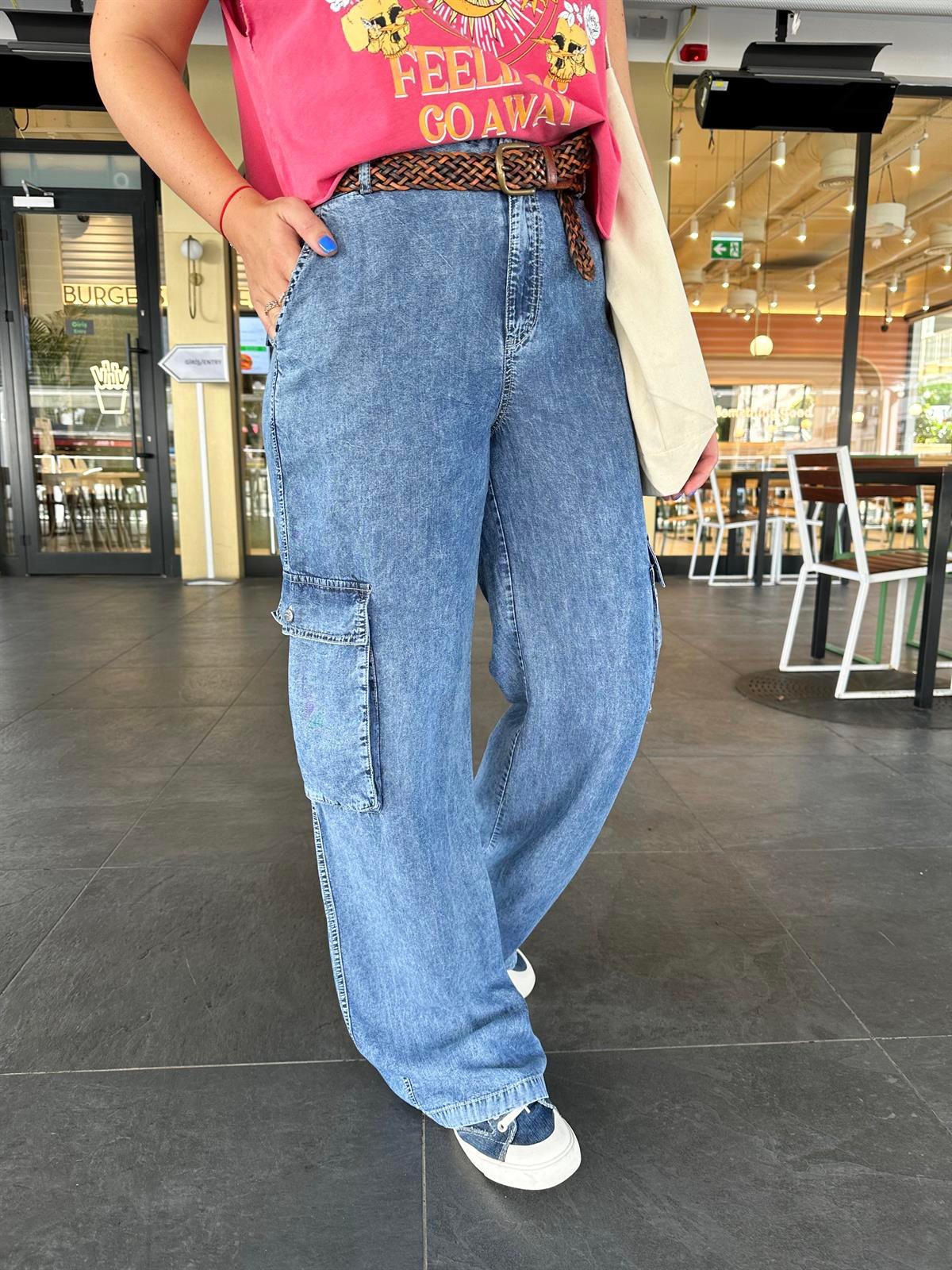 Kargo Model YIkamalı Tencel Jean