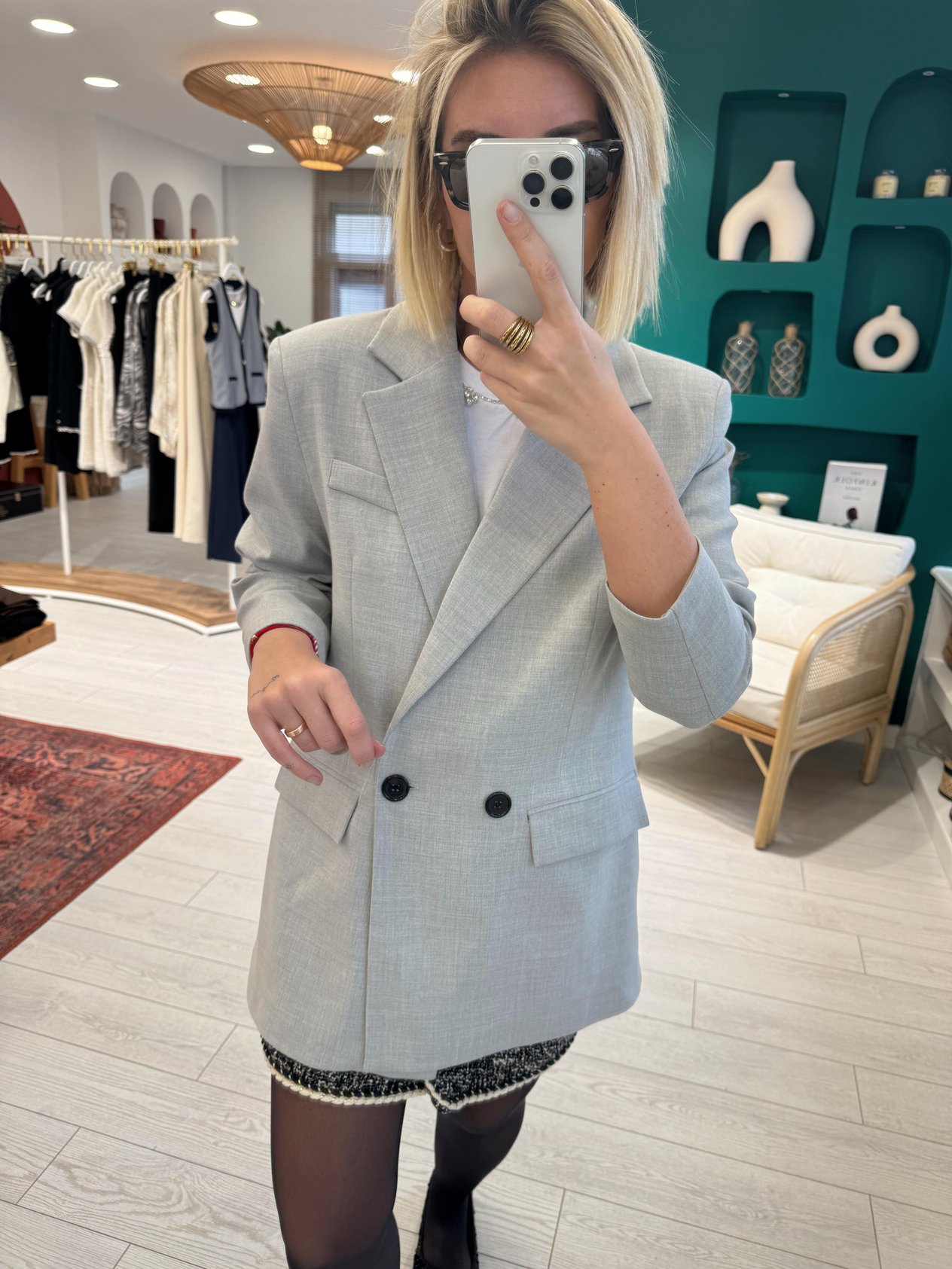 Orjinal Marka Gri  Blazer Ceket