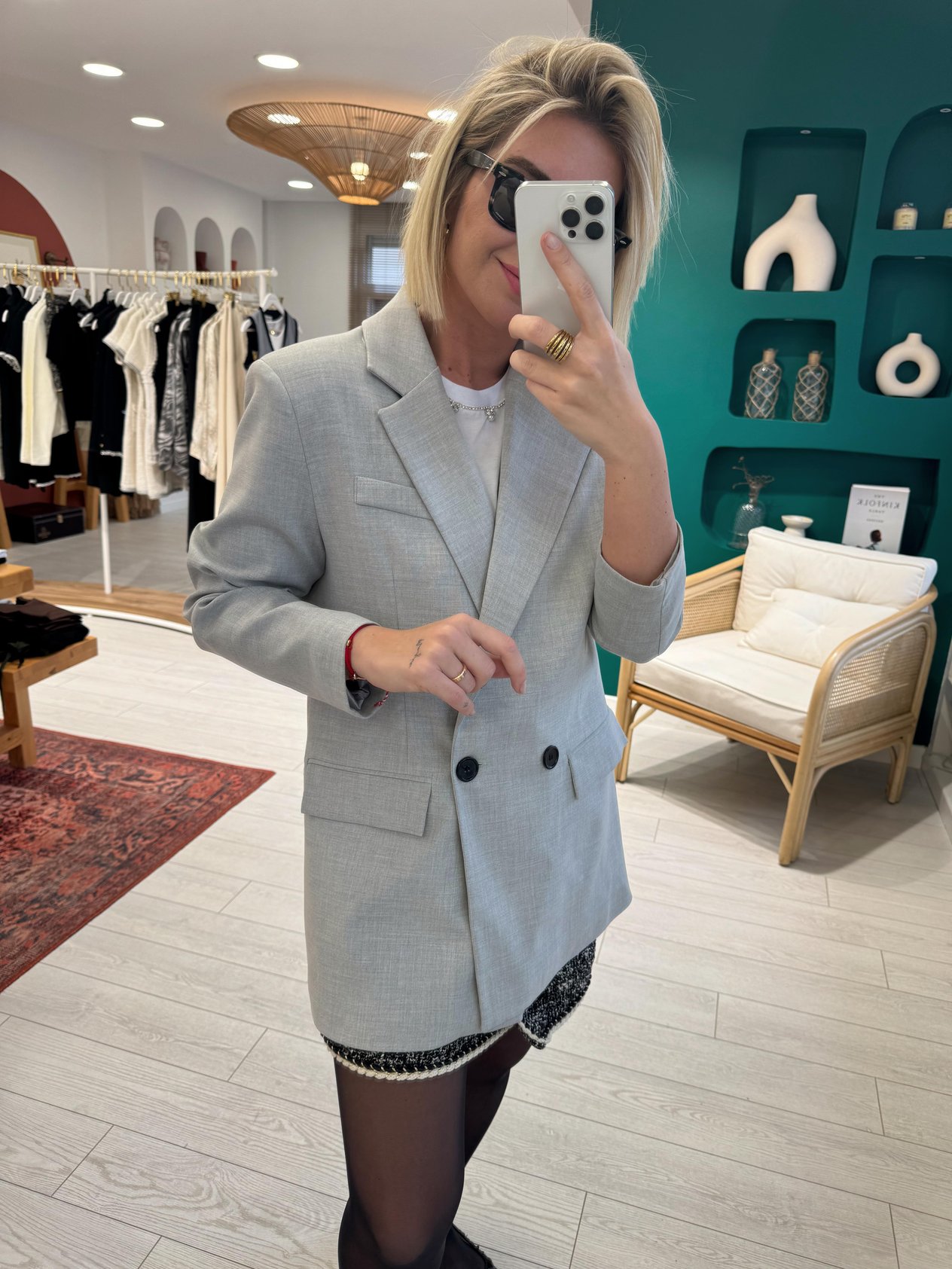 Orjinal Marka Gri  Blazer Ceket
