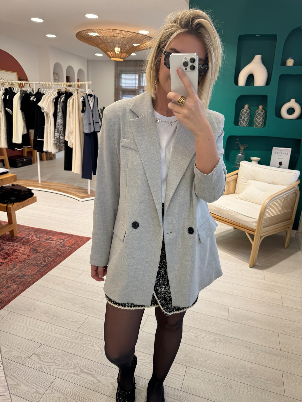 Orjinal Marka Gri  Blazer Ceket