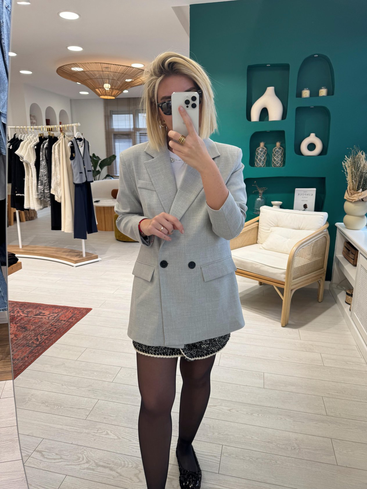 Orjinal Marka Gri  Blazer Ceket