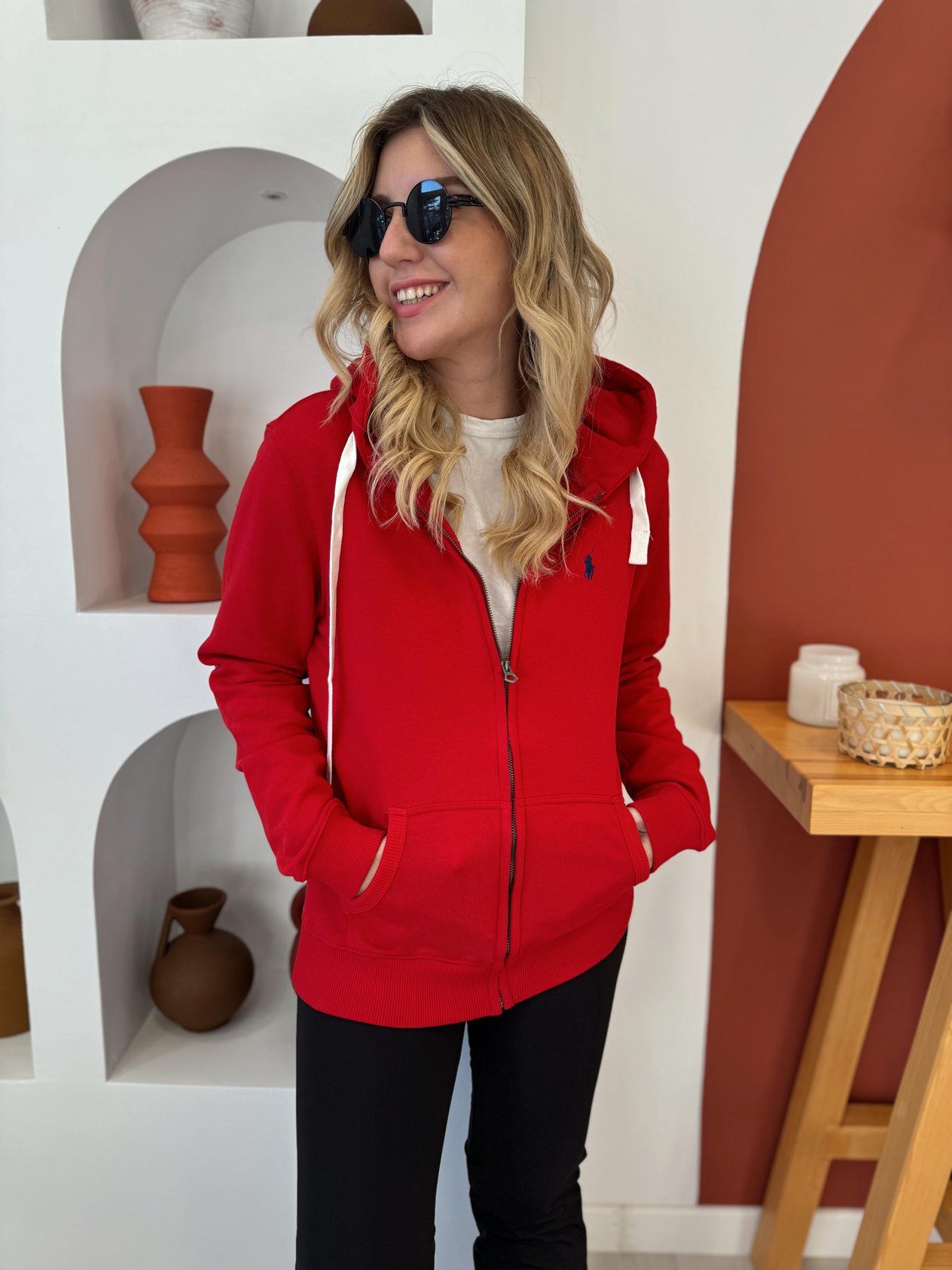 Orjinal Marka Unisex Kırmızı Sweat