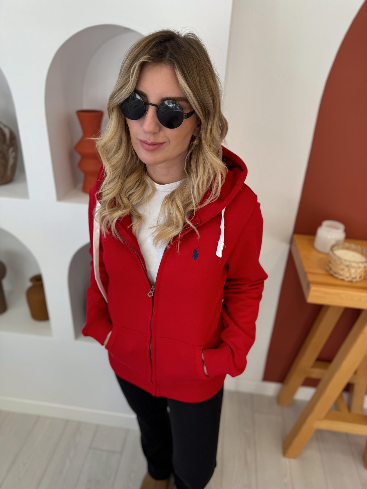 Orjinal Marka Unisex Kırmızı Sweat