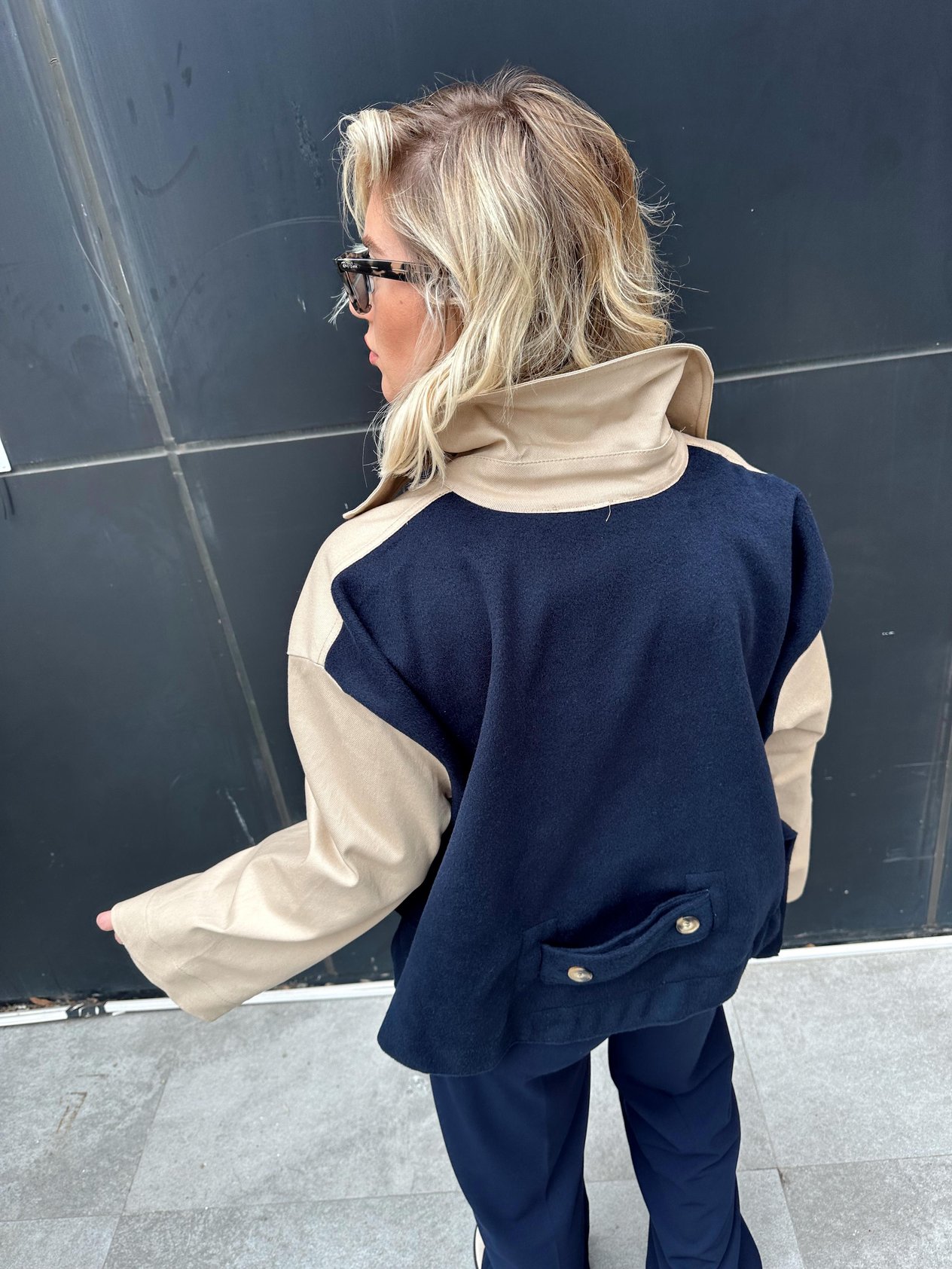 Orjinal Model Gabardin Detaylı Tasarım Ceket