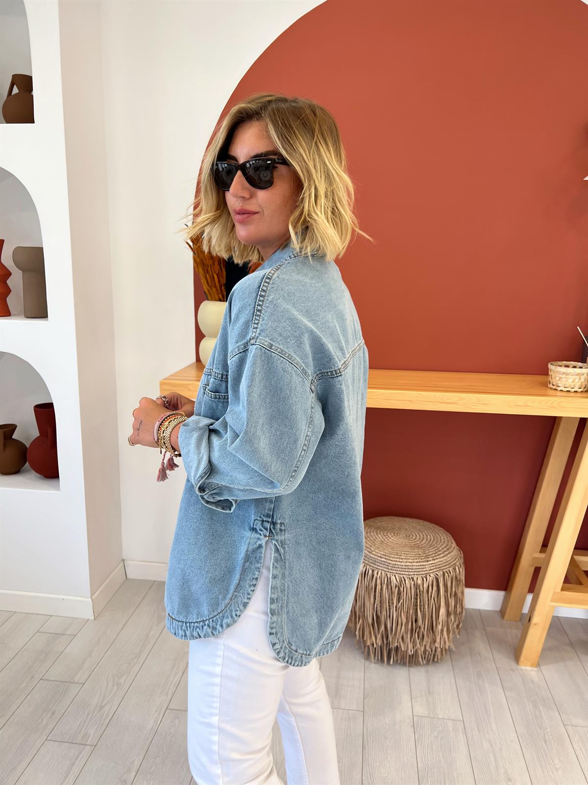 Oversize Jean Ceket