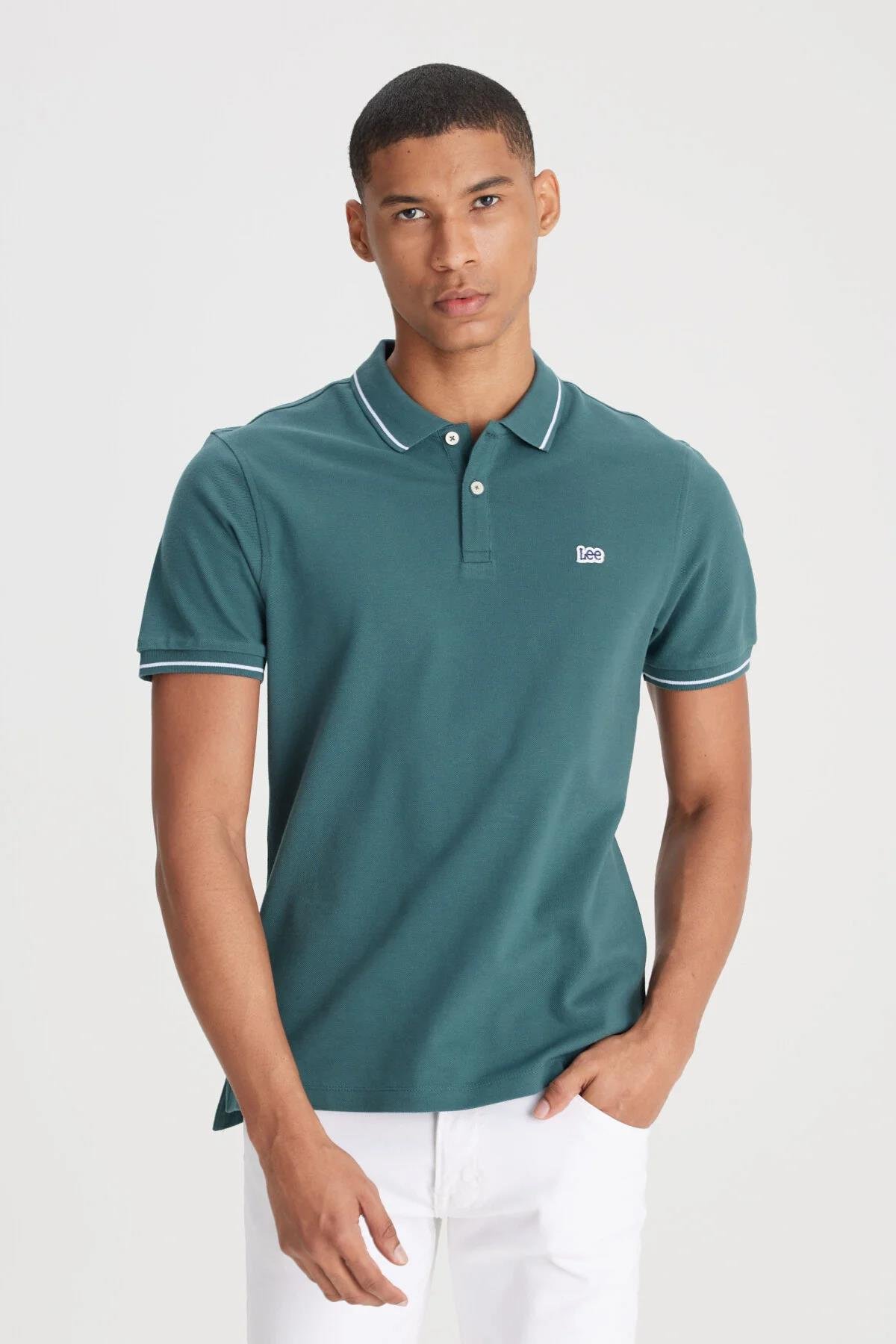 Kısa Kollu Polo T-shirt Evergreen
