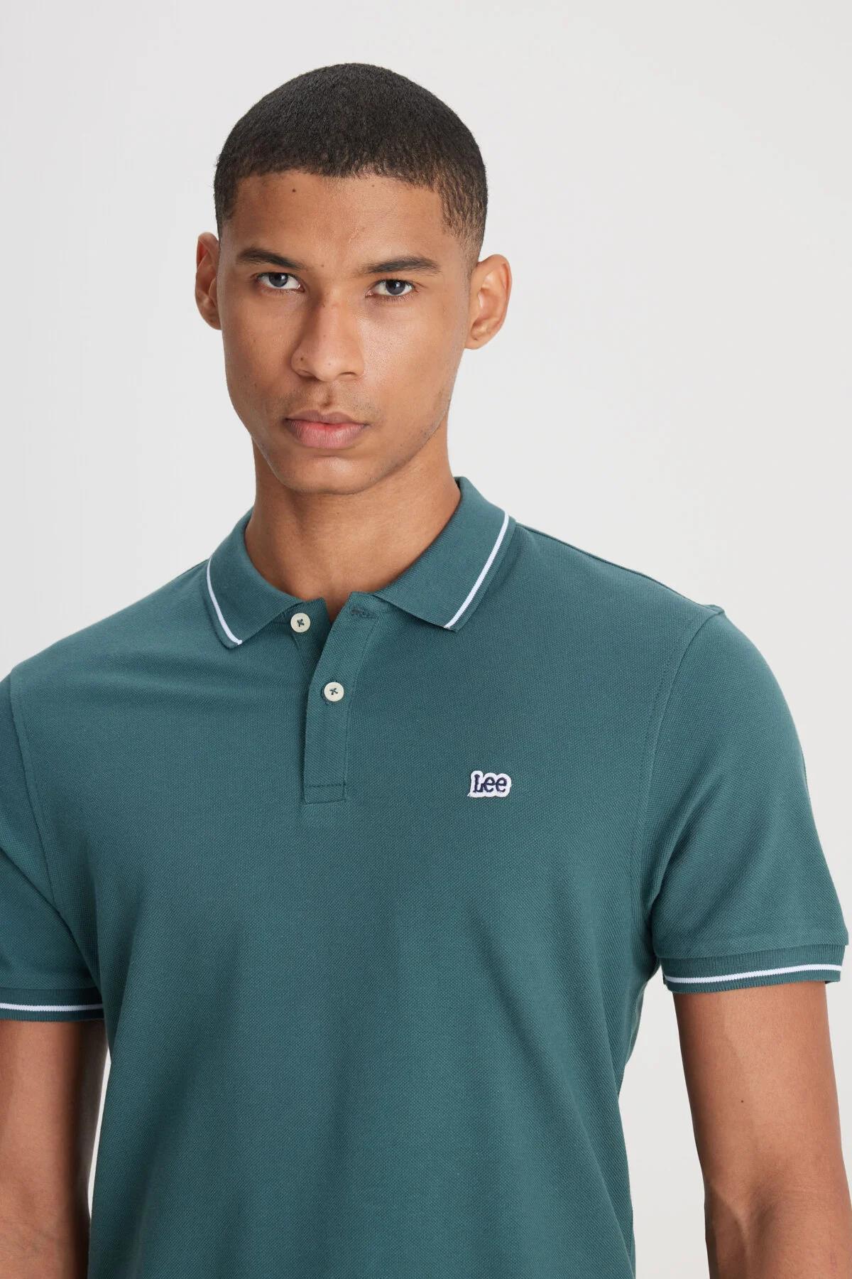 Kısa Kollu Polo T-shirt Evergreen